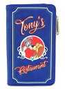 Loungefly x Disney わんわん物語 トニーズメニュー 二つ折りウォレット ブルー/レッド ワンサイズ(4)