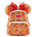 Loungefly Disney クリスマス ジンジャーブレッド 総柄 レディース ダブルストラップ ショルダーバッグ イヤーヘッドバンド付き