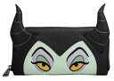 Loungefly Disney マレフィセント ヴィランズ フェイクレザー ジップアラウンドウォレット