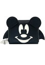 Loungefly X LASR エクスクルーシブ Disney ミッキー バット ジップウォレット ブラック