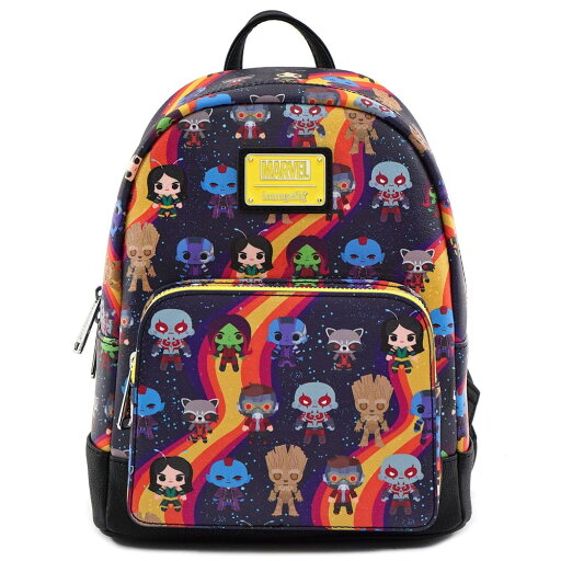 Loungefly x Marvel ガーディアンズ・オブ・ギャラクシー ちびプリント ミニバックパック ワンサイズ マルチカラー Loungefly x Marvel ガーディアンズ・オブ・ギャラクシー ちびプリント ミニバックパック ワンサイズ マルチカラー
