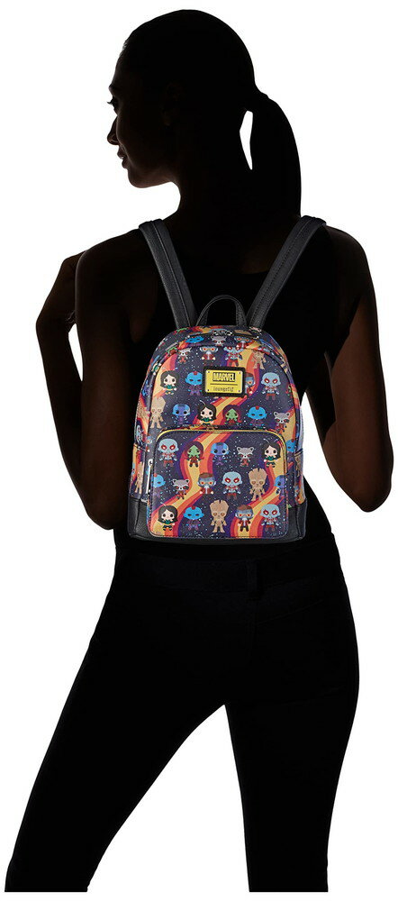 Loungefly x Marvel ガーディアンズ・オブ・ギャラクシー ちびプリント ミニバックパック ワンサイズ マルチカラー