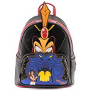Loungefly Disney ジャファー ヴィランズ シーン レディース ダブルストラップ ショルダーバッグ