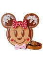 Loungefly Disney ミッキー&ミニー ジンジャーブレッドクッキー フィギュラル クロスボディ