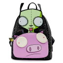 Loungefly Nickelodeon インベーダージム ジル ピッグ ドゥーム レディース ダブルストラップ ショルダーバッグ パース
