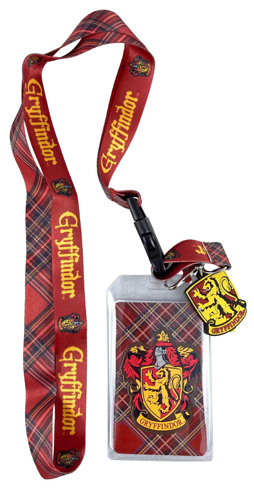 Loungefly ハリーポッター グリフィンドール チェック柄 ネックストラップ チャーム付き