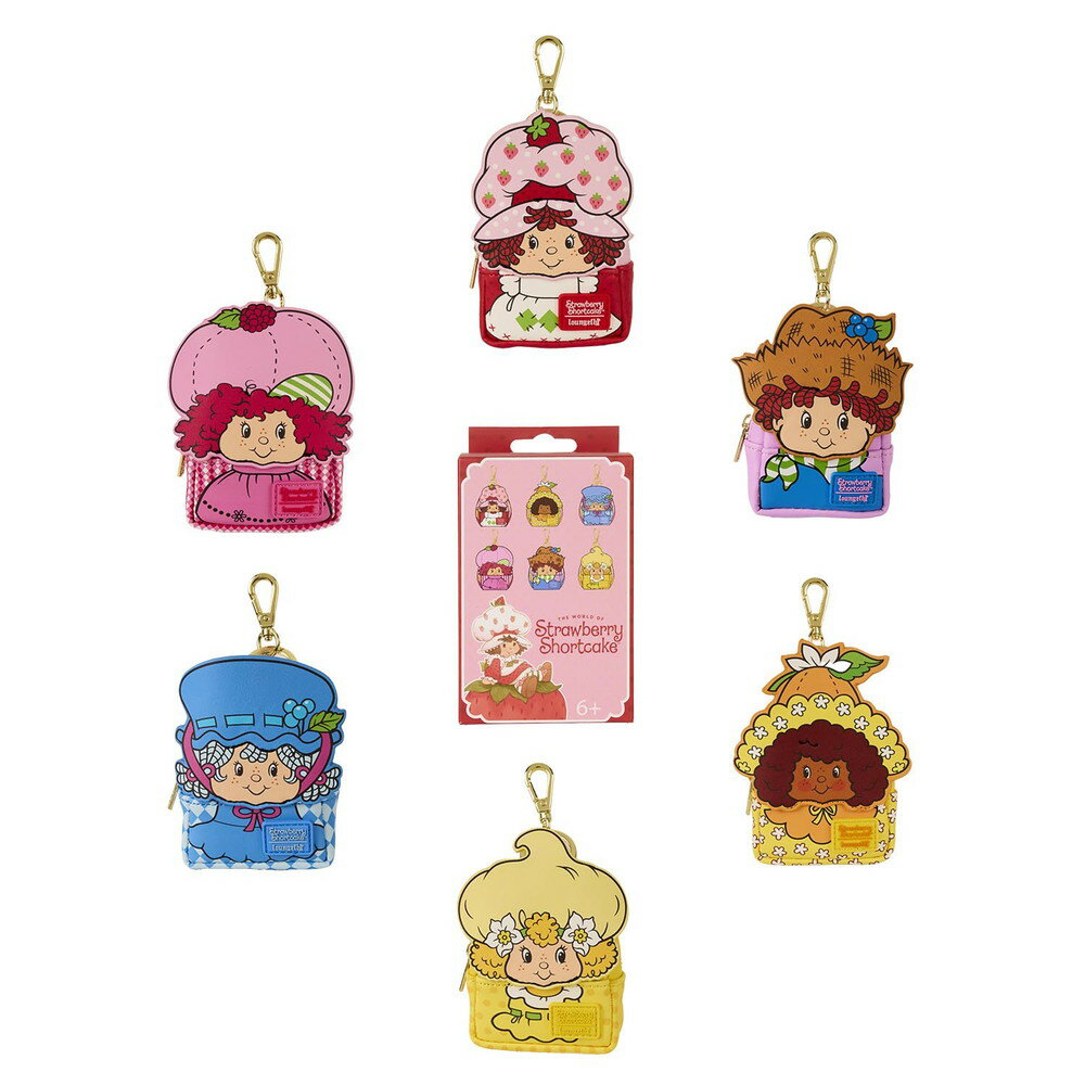 Loungefly ストロベリーショートケーキ＆フレンズ ミステリー ミニバックパック キーチェーンチャーム ランダム1個