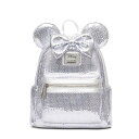 Loungeflyラウンジフライ ディズニー ミニーマウス プラチナ スパンコール バックパック レディース