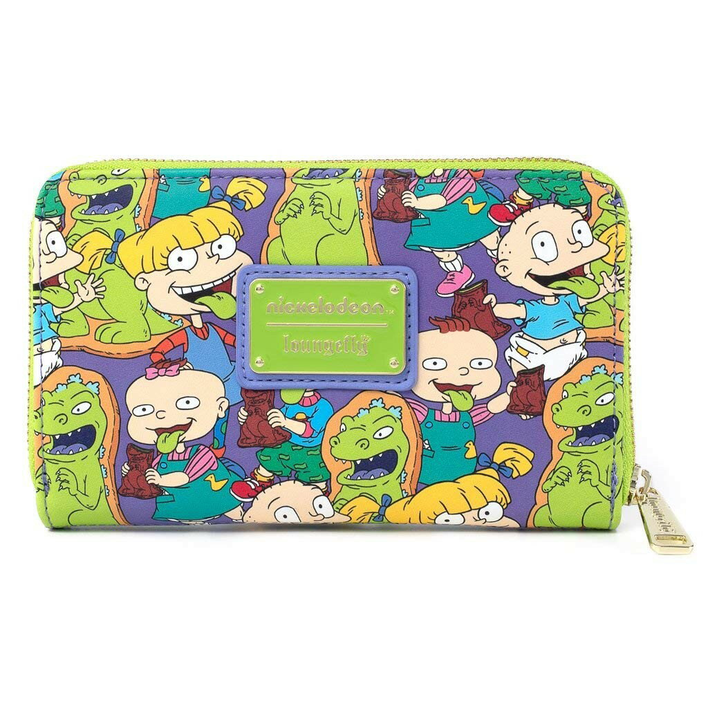 Loungefly ニコロデオン ラグラッツ レプターバー 総柄 長財布 ジップアラウンド ウォレット