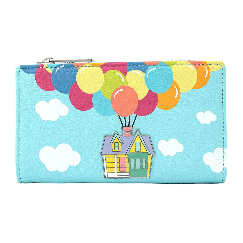 Loungefly ディズニー カールじいさんの空飛ぶ家 風船 フラップウォレット 二つ折り財布 合成皮革