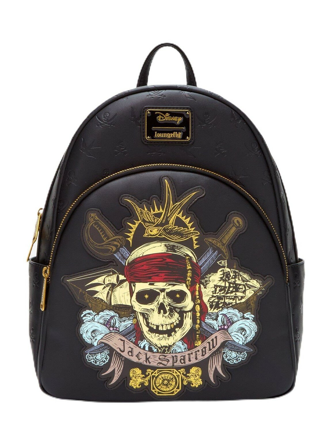 Rakuten - Loungefly ディズニー パイレーツ・オブ・カリビアン ジャック・スパロウ スカル ミニリュック ボックスランチ限定