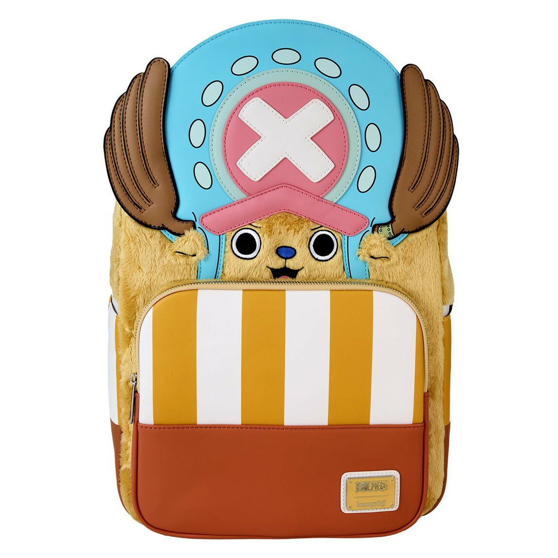 Loungefly ワンピース チョッパー コスプレ リュック バックパック フェイクレザー ぬいぐるみ素材 刺繍