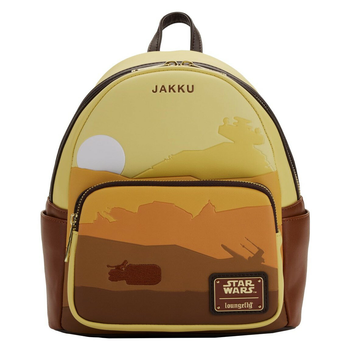 PRODUCT DETAILS Loungefly スターウォーズ ジャクー ミニバックパック【商品仕様】・ 素材：合成皮革（ヴィーガンレザー）・ ショルダーストラップ：長さ調節可能・ 金具：メタルパーツ・ サイズ：高さ約27cm × 幅約23cm × 奥行き約11.5cm（標準サイズ）【特徴】・ 映画『スター・ウォーズ』に登場する惑星ジャクーをテーマにした風景デザイン・ デボス加工（型押し）とプリント技術を組み合わせた詳細なディテール・ バッグ内側にはキャラクターやロゴがデザインされた裏地を採用・ スター・ウォーズ公式ライセンス商品 ■ 商品について 海外輸入品（説明書は英語表記の場合あり） ■ ご注意 ・掲載画像は実物に近い色味になるよう調整しておりますが、ご利用の環境により差異が生じる場合があります。・複数店舗で在庫を共有しているため、ご注文後に在庫切れとなる場合がございます。 ■ 納期について お届けの目安を必ずご確認ください。 海外正規ルート仕入れ品 海外ブランド ▼ 海外正規ブランド店 正規代理店 ▼ 当 店 ※本商品は並行輸入品です 製造元は正規品と同一のブランド・メーカーです。当店では海外正規ルートより仕入れた商品を取り扱っております。流通ルートが異なるのみで、商品自体に違いはございません。 ── 当店の商品について ── 正規品のみ取り扱い 海外正規店・正規代理店から商品を直接仕入れ、国内に輸入して販売しております。 日本未入荷・海外限定モデルも多数 日本未入荷・海外限定モデルも多数取り扱っております。サイズ・カラー違いや海外限定で販売された製品など、日本では手に入りにくいアイテムをお届けいたします。 お求めやすい価格の理由 海外市場での価格差や流通ルートの違いにより、国内販売価格よりお求めやすくなっております。品質はそのままに、よりお手頃な価格でお届けいたします。 安心保証 ご使用前に万が一、製品に不具合がございました場合は、交換または商品代金のご返金にて対応させていただきます。商品到着後5日以内にご連絡ください。 ご注意 海外からの輸入品となります。海外輸送のため、外箱に軽微なスレ等がある場合がございますが、商品本体には影響ございません。 ※在庫状況は仕入先の在庫情報をもとに出来る限り正確に表示しておりますが、取寄せ商品のため、タイミングによりご注文後に欠品・キャンセルとなる場合がございます。 お探しの商品がございましたら、お気軽にご相談ください。