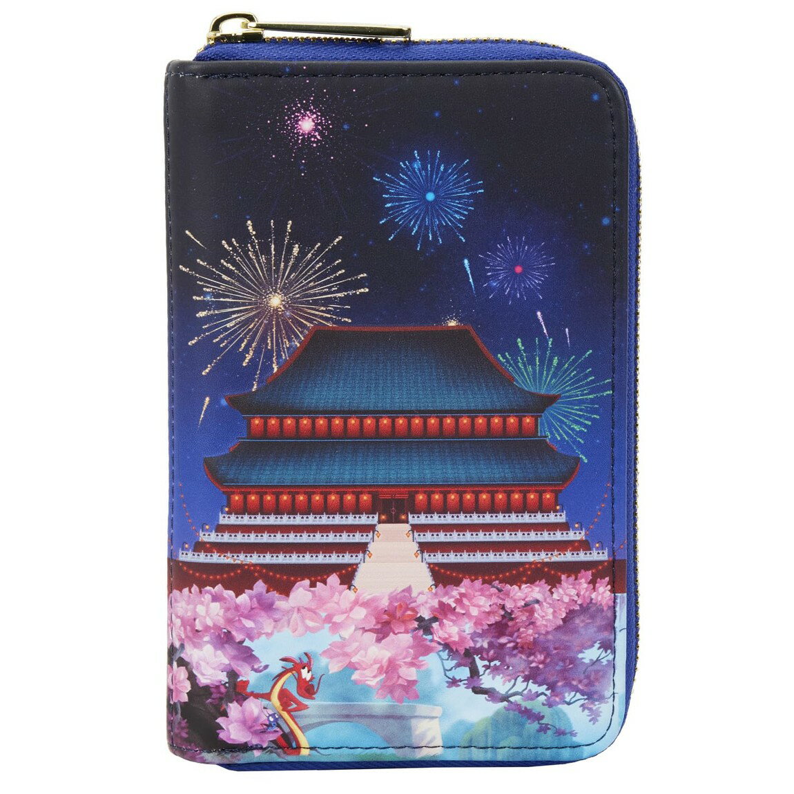 Rakuten - Loungefly ディズニー ムーラン お城 ジップアラウンド 財布 長財布 プリント