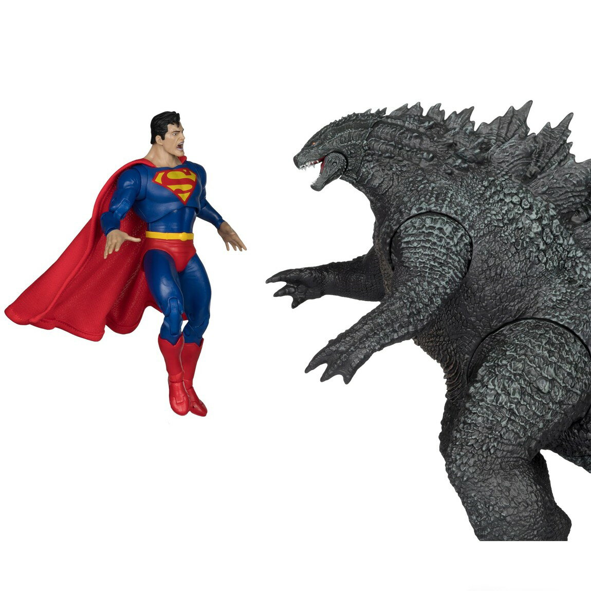 マクファーレン トイズ DCマルチバース ジャスティス・リーグ vs ゴジラ vs コング スーパーマン vs ゴジラ 7インチ & 12インチ アクションフィギュア / McFarlane Toys DC Multiverse Superman vs. Godzilla 2pk