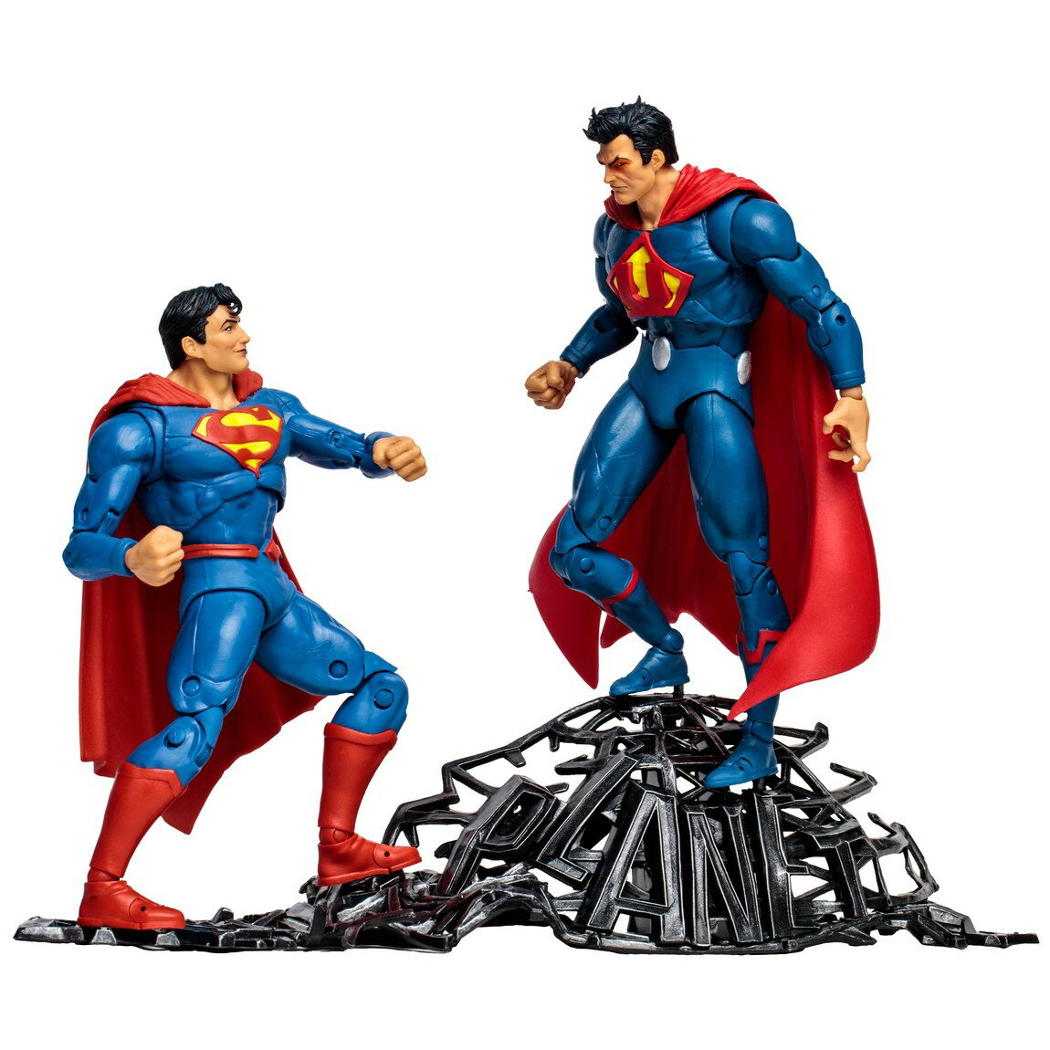 マクファーレン トイズ DCマルチバース スーパーマン vs スーパーマン（アース3） & アトミカ 7インチ アクションフィギュア フィギュアセット / McFarlane Toys DC Multiverse Superman vs Superman of Earth-3 with Atomica 7in Figure 2pk