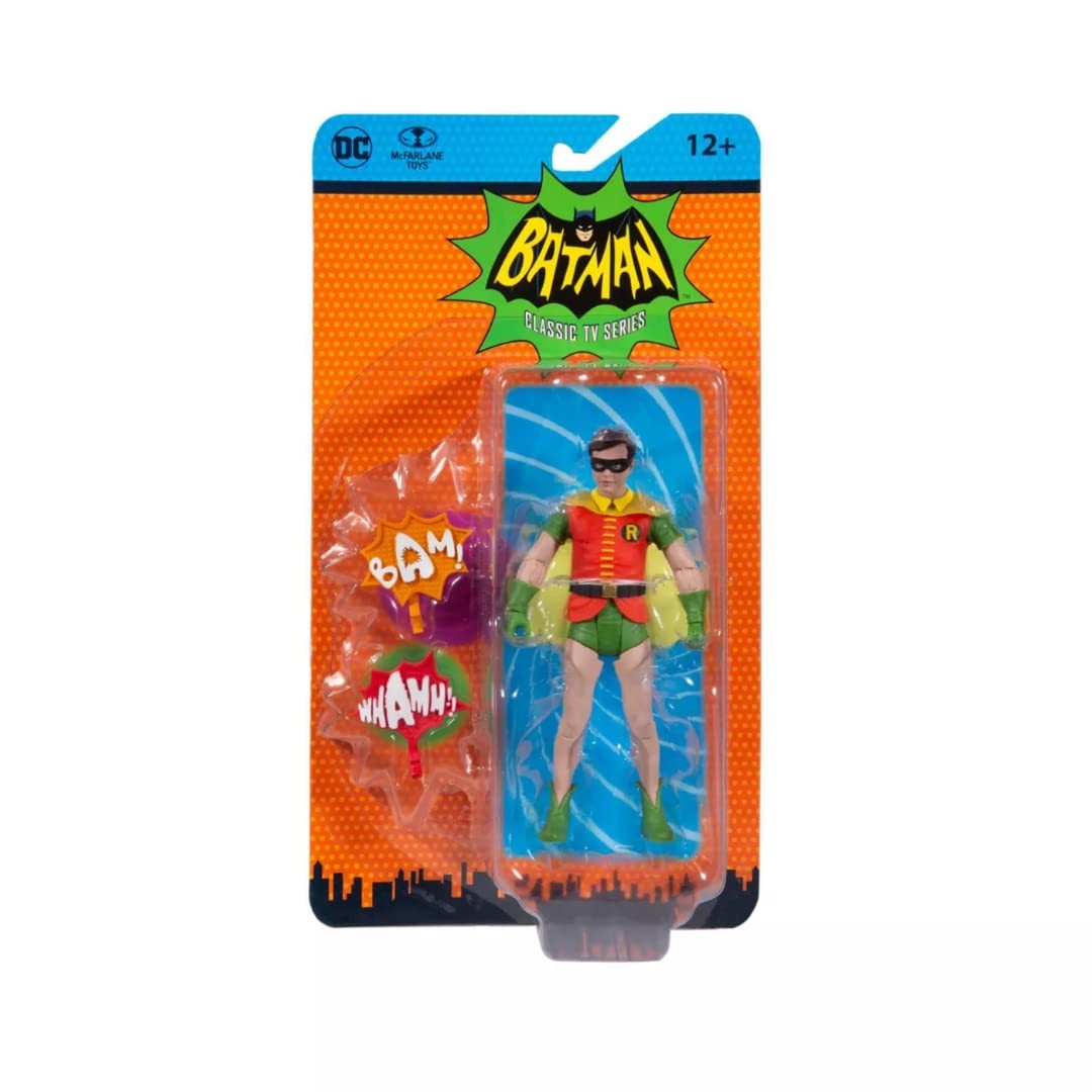 マクファーレン トイズ DCレトロ バットマン 1966 TVシリーズ ロビン 6インチ アクションフィギュア / McFarlane Toys DC Retro Batman 66 Robin Action Figure