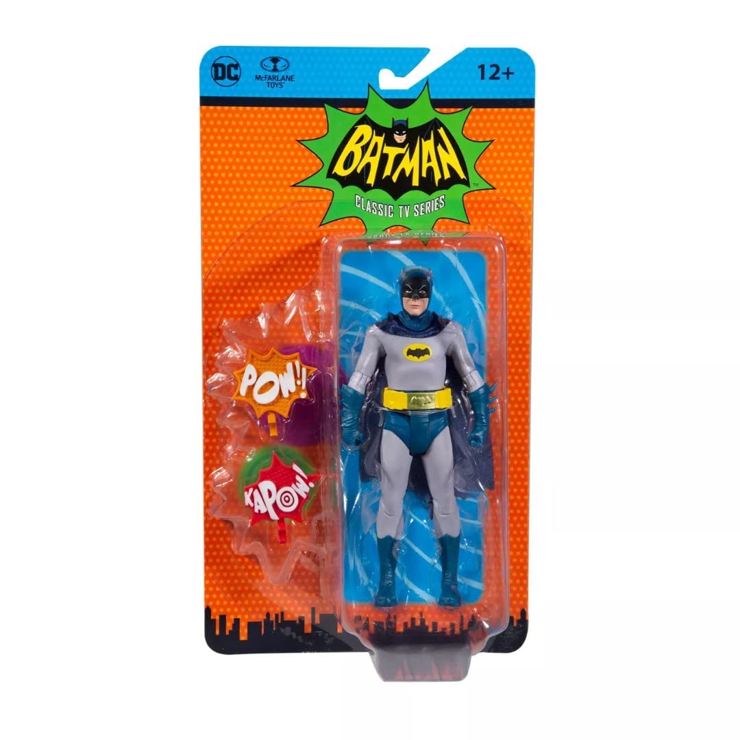 マクファーレン トイズ DCレトロ バットマン (1966年TVシリーズ) 6インチ アクションフィギュア / McFarlane Toys DC Retro Batman Classic TV Series 6" Action Figure