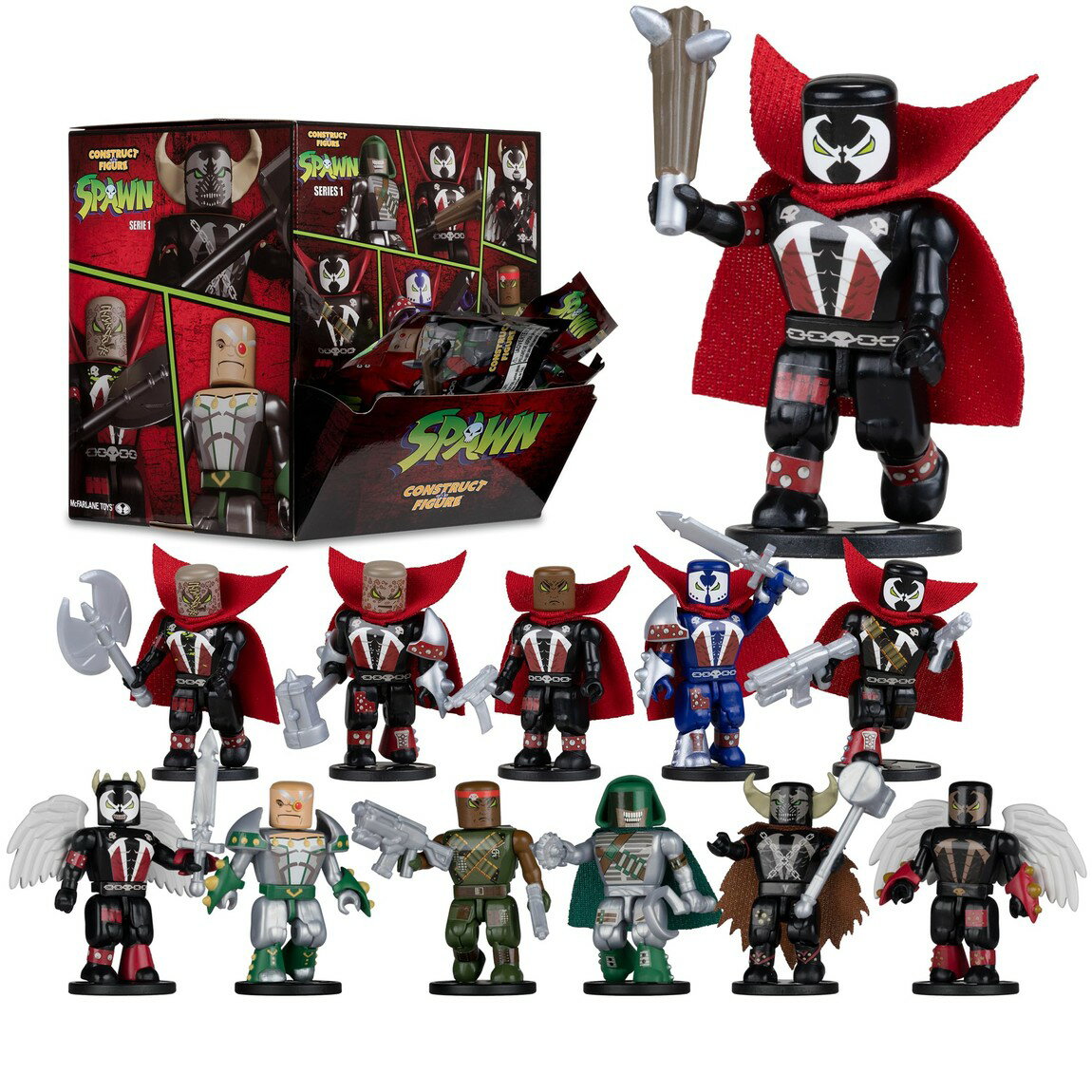 マクファーレン トイズ スポーン コンストラクト・ア・フィギュア シリーズ1 2インチ 36個入り フィギュアセット / McFarlane Toys Spawn Construct-a-Figure Series 1 36 Blind Bags Full Case