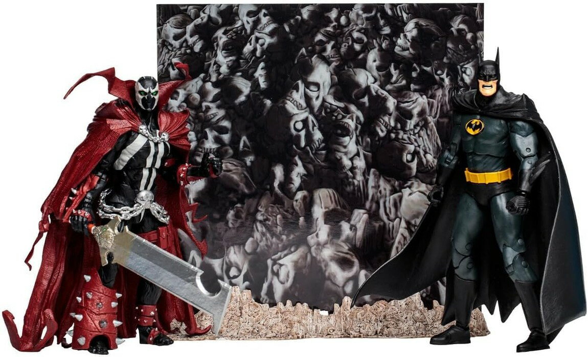 マクファーレン トイズ DCマルチバース バットマン & スポーン サイン入り 7インチ アクションフィギュア 2体セット / McFarlane Toys DC Multiverse Batman & Spawn Autographed 7" Action Figure 2-Pack