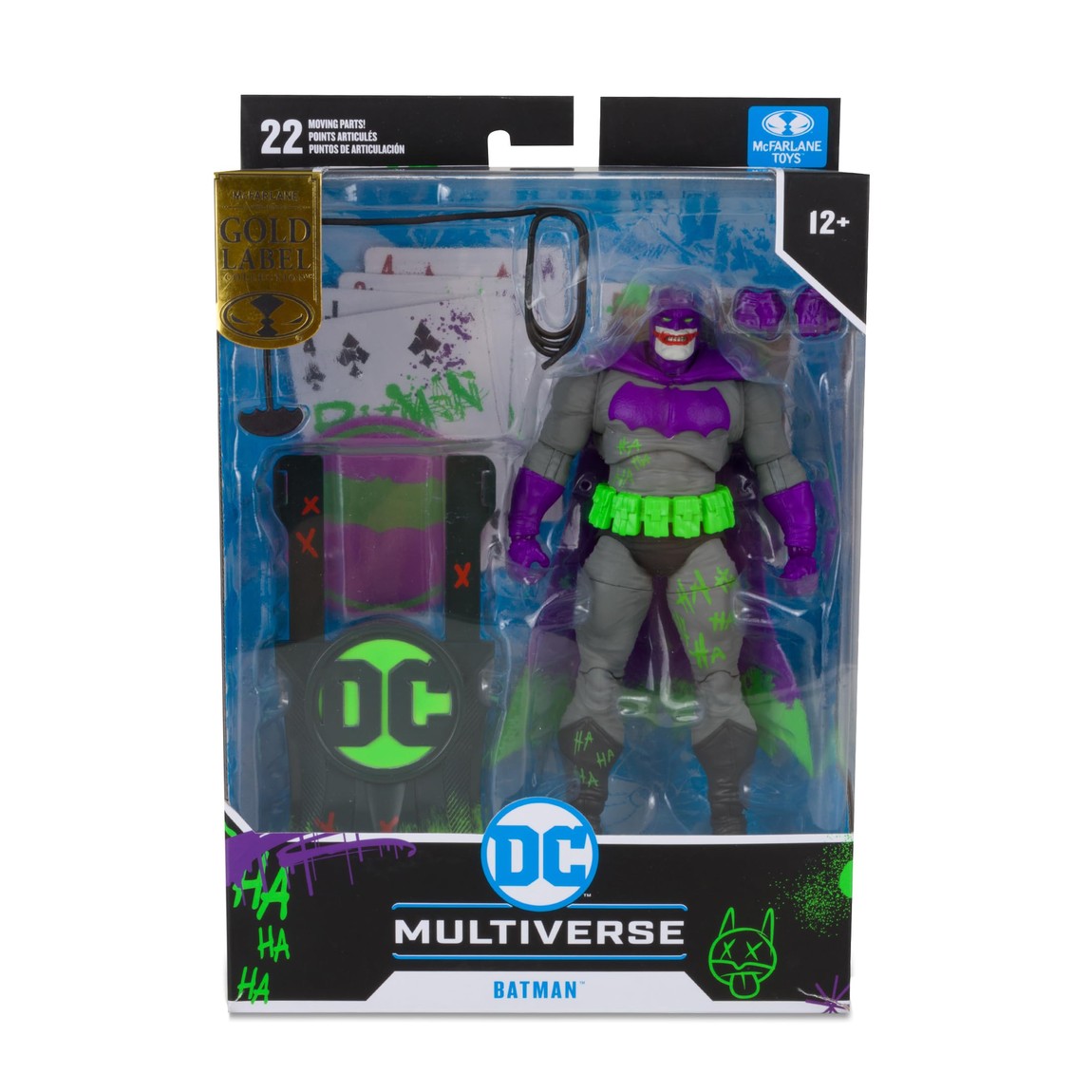 マクファーレン トイズ DCマルチバース ダークナイト・リターンズ バットマン (ジョーカー化) ゴールドラベル 7インチ アクションフィギュア / McFarlane Toys DC Multiverse Batman (Dark Knight Returns) Jokerized Gold Label
