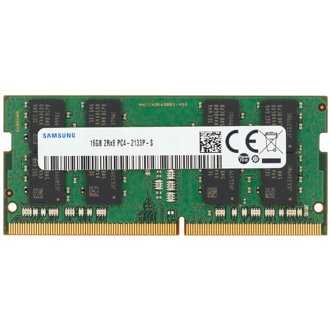 Samsung 16GB DDR4-2133 PC4-17000 ノートPC用 SO-DIMM メモリ M471A2K43CB1-CPB M471A2K43BB1-CPB