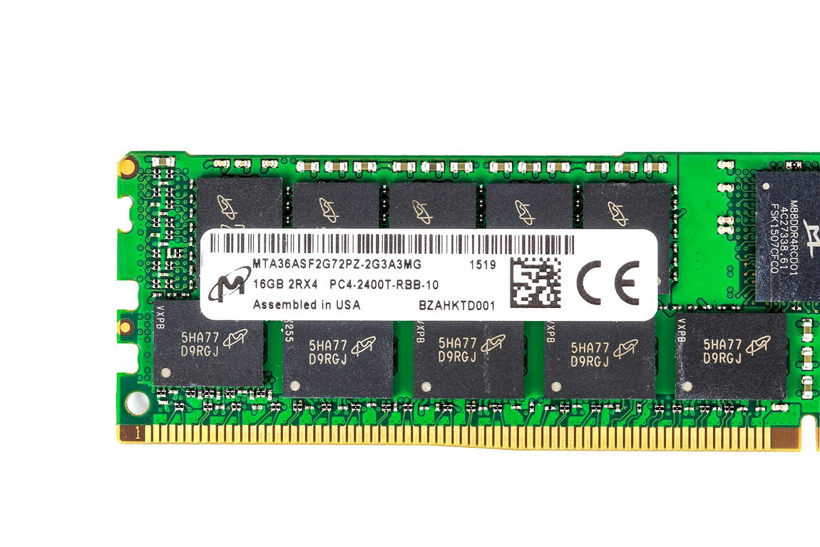 Micron 16GB DDR4-2400 PC4-19200 サーバー用 ECC Registered RDIMM メモリ MTA36ASF2G72PZ-2G3A3MG