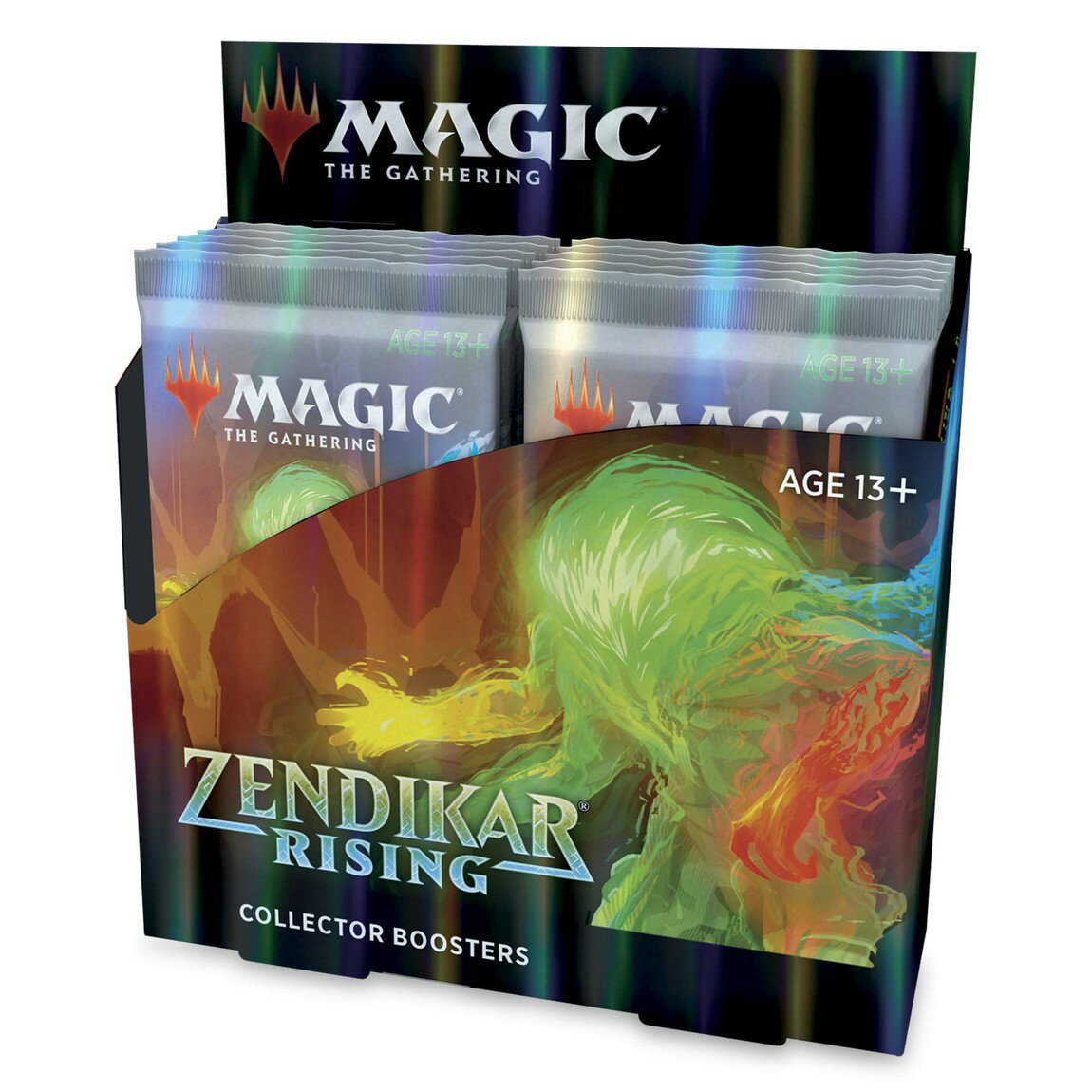 英語版 Magic: The Gathering Zendikar Rising Collector Booster Box | 12 Packs (180 Cards) + 2 Box Toppers | 132+ Foils | 48 Rares | 72 Alternate Frame Cards