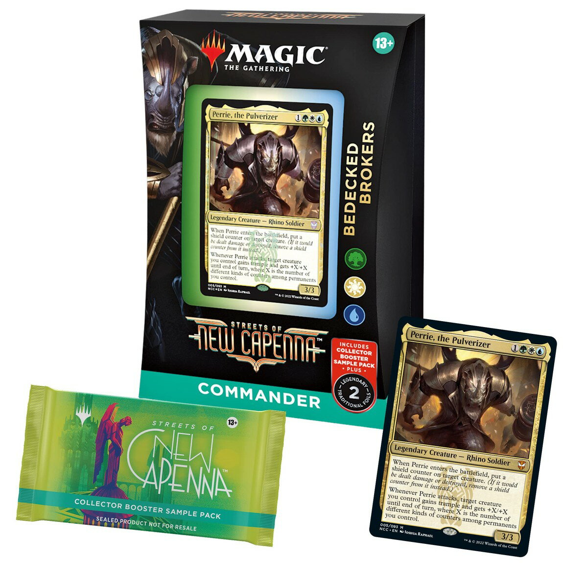 英語版 Magic: The Gathering Streets of New Capenna Commander Deck ? Bedecked Brokers + Collector Booster Sample Pack