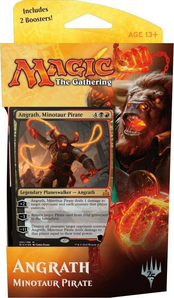 英語版 MtG Rivals of Ixalan Angrath Minotaur Pirate Planeswalker Deck