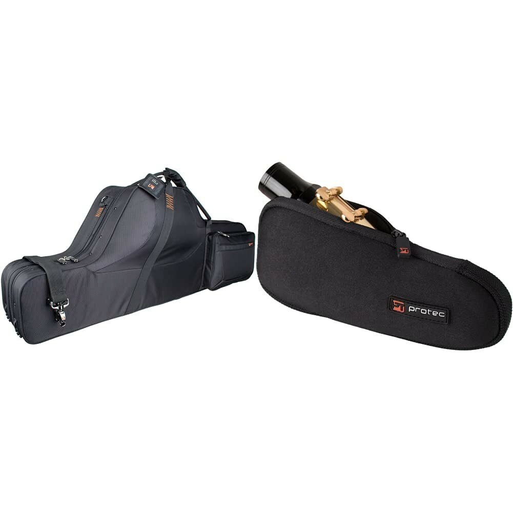PRODUCT DETAILS Protec バリトンサックス ケース セミハードケース Low A Bb対応 PRO PAC マウスピースポーチ付き【商品仕様】・ 対応楽器：バリトンサクソフォン（Low A、Low Bbの両モデルに対応）・ ケース種別：セミハードケース・ 外装素材：1680デニール バリスティックナイロン・ 内装素材：通気性ベルベット・ 重量：約5.6kg・ 外寸：約102.2cm x 38.1cm x 26.0cm・ 付属品：ショルダーストラップ、IDタグ、ネック/マウスピース用インベルポーチ、ネオプレン製マウスピースポーチ【特徴】・ 木材を熱成形した軽量かつ堅牢なシェル構造を採用し、楽器を安全に保護します。・ Low AおよびLow Bbのどちらのバリトンサックスも収納可能です。・ 外装には耐久性と撥水性に優れた1680デニールのバリスティックナイロンと、スムーズな開閉を実現するカスタムジッパーを使用しています。・ ベル内に収納可能なポーチに加え、小物用ポケットを備えたネオプレン製マウスピースポーチが付属し、収納性が向上しています。・ 付属のストラップで肩掛けでの運搬が可能なほか、別売りのバックパックストラップにも対応しています。 ■ 商品について 海外輸入品（説明書は英語表記の場合あり） ■ ご注意 ・掲載画像は実物に近い色味になるよう調整しておりますが、ご利用の環境により差異が生じる場合があります。・複数店舗で在庫を共有しているため、ご注文後に在庫切れとなる場合がございます。 ■ 納期について お届けの目安を必ずご確認ください。 海外正規ルート仕入れ品 海外ブランド ▼ 海外正規ブランド店 正規代理店 ▼ 当 店 ※本商品は並行輸入品です 製造元は正規品と同一のブランド・メーカーです。当店では海外正規ルートより仕入れた商品を取り扱っております。流通ルートが異なるのみで、商品自体に違いはございません。 ── 当店の商品について ── 正規品のみ取り扱い 海外正規店・正規代理店から商品を直接仕入れ、国内に輸入して販売しております。 日本未入荷・海外限定モデルも多数 日本未入荷・海外限定モデルも多数取り扱っております。サイズ・カラー違いや海外限定で販売された製品など、日本では手に入りにくいアイテムをお届けいたします。 お求めやすい価格の理由 海外市場での価格差や流通ルートの違いにより、国内販売価格よりお求めやすくなっております。品質はそのままに、よりお手頃な価格でお届けいたします。 安心保証 ご使用前に万が一、製品に不具合がございました場合は、交換または商品代金のご返金にて対応させていただきます。商品到着後5日以内にご連絡ください。 ご注意 海外からの輸入品となります。海外輸送のため、外箱に軽微なスレ等がある場合がございますが、商品本体には影響ございません。 ※在庫状況は仕入先の在庫情報をもとに出来る限り正確に表示しておりますが、取寄せ商品のため、タイミングによりご注文後に欠品・キャンセルとなる場合がございます。 お探しの商品がございましたら、お気軽にご相談ください。