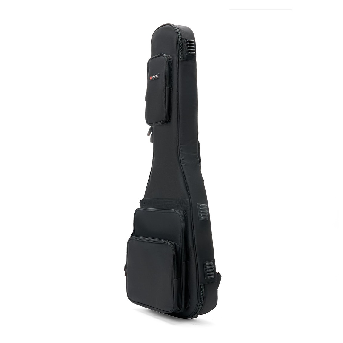 PRODUCT DETAILS Protec レスポール/SG用 ギグバッグ Gold Series バックパックストラップ ネックサポート 収納ポケット付【商品仕様】・ 対応楽器：レスポールおよびSGスタイル・エレキギター・ ケース種別：ギグバッグ・ 外装素材：600デニール・ナイロン・ 内装素材：耐摩耗性ナイレックス・ クッション厚：25mm・ ストラップ：収納式バックパックストラップ、背面クイックグラブハンドル・ ポケット：大型ポケット3か所（楽譜・ノートPC用、オーガナイザー付きケーブル用、ヘッドストック用）・ 付属品：位置調整可能なパッド入りネックブロック【特徴】・ 25mmの厚手パッドと耐久性に優れた600Dナイロンを外装に採用し、日常的な運搬における衝撃から楽器を保護します。・ 面ファスナーで固定する位置調整可能なネックブロックにより、ケース内で楽器のネックを安定させることが可能です。・ ヘッドストック、ブリッジ、エンドピンの各接触エリアには、摩耗や突き抜けを防止するための補強材が内蔵されています。・ 収納可能なバックパック用ストラップと、パッド入りハンドル、背面のクイックグラブハンドルの3通りの持ち運びが可能です。・ サイズの異なる3つのポケットを備え、楽譜やノートパソコンから小物類まで整理して収納できるよう設計されています。 ■ 商品について 海外輸入品（説明書は英語表記の場合あり） ■ ご注意 ・掲載画像は実物に近い色味になるよう調整しておりますが、ご利用の環境により差異が生じる場合があります。・複数店舗で在庫を共有しているため、ご注文後に在庫切れとなる場合がございます。 ■ 納期について お届けの目安を必ずご確認ください。 海外正規ルート仕入れ品 海外ブランド ▼ 海外正規ブランド店 正規代理店 ▼ 当 店 ※本商品は並行輸入品です 製造元は正規品と同一のブランド・メーカーです。当店では海外正規ルートより仕入れた商品を取り扱っております。流通ルートが異なるのみで、商品自体に違いはございません。 ── 当店の商品について ── 正規品のみ取り扱い 海外正規店・正規代理店から商品を直接仕入れ、国内に輸入して販売しております。 日本未入荷・海外限定モデルも多数 日本未入荷・海外限定モデルも多数取り扱っております。サイズ・カラー違いや海外限定で販売された製品など、日本では手に入りにくいアイテムをお届けいたします。 お求めやすい価格の理由 海外市場での価格差や流通ルートの違いにより、国内販売価格よりお求めやすくなっております。品質はそのままに、よりお手頃な価格でお届けいたします。 安心保証 ご使用前に万が一、製品に不具合がございました場合は、交換または商品代金のご返金にて対応させていただきます。商品到着後5日以内にご連絡ください。 ご注意 海外からの輸入品となります。海外輸送のため、外箱に軽微なスレ等がある場合がございますが、商品本体には影響ございません。 ※在庫状況は仕入先の在庫情報をもとに出来る限り正確に表示しておりますが、取寄せ商品のため、タイミングによりご注文後に欠品・キャンセルとなる場合がございます。 お探しの商品がございましたら、お気軽にご相談ください。