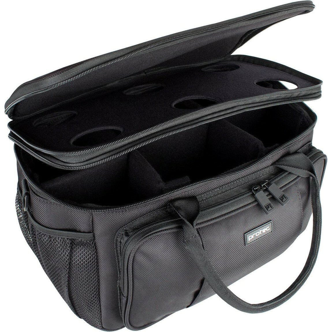 Protec トランペット ミュートバッグ 6本収納 ショルダーストラップ付属 ブラック