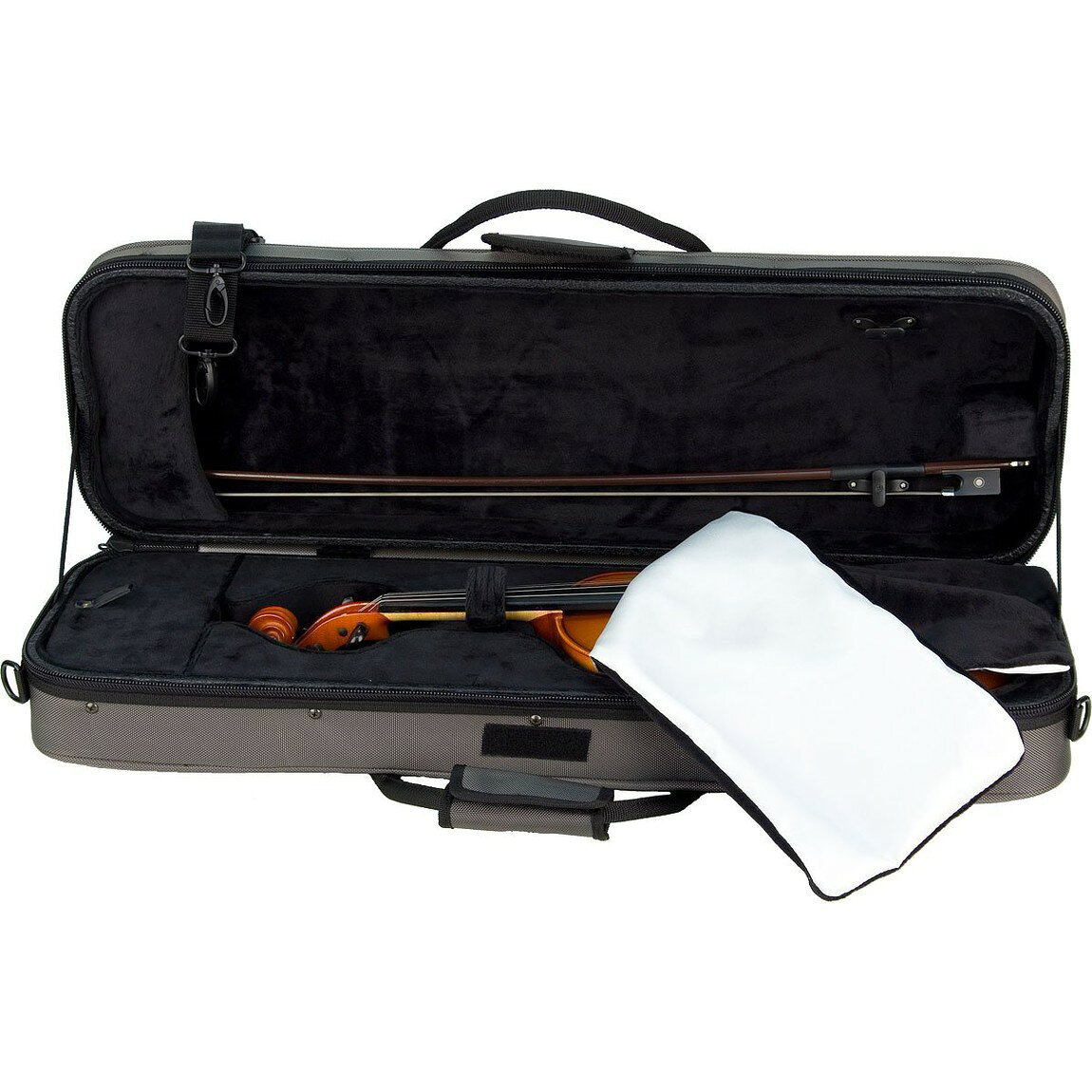 Protec バイオリン ケース 4/4サイズ PRO PAC シルバー バリスティックナイロン