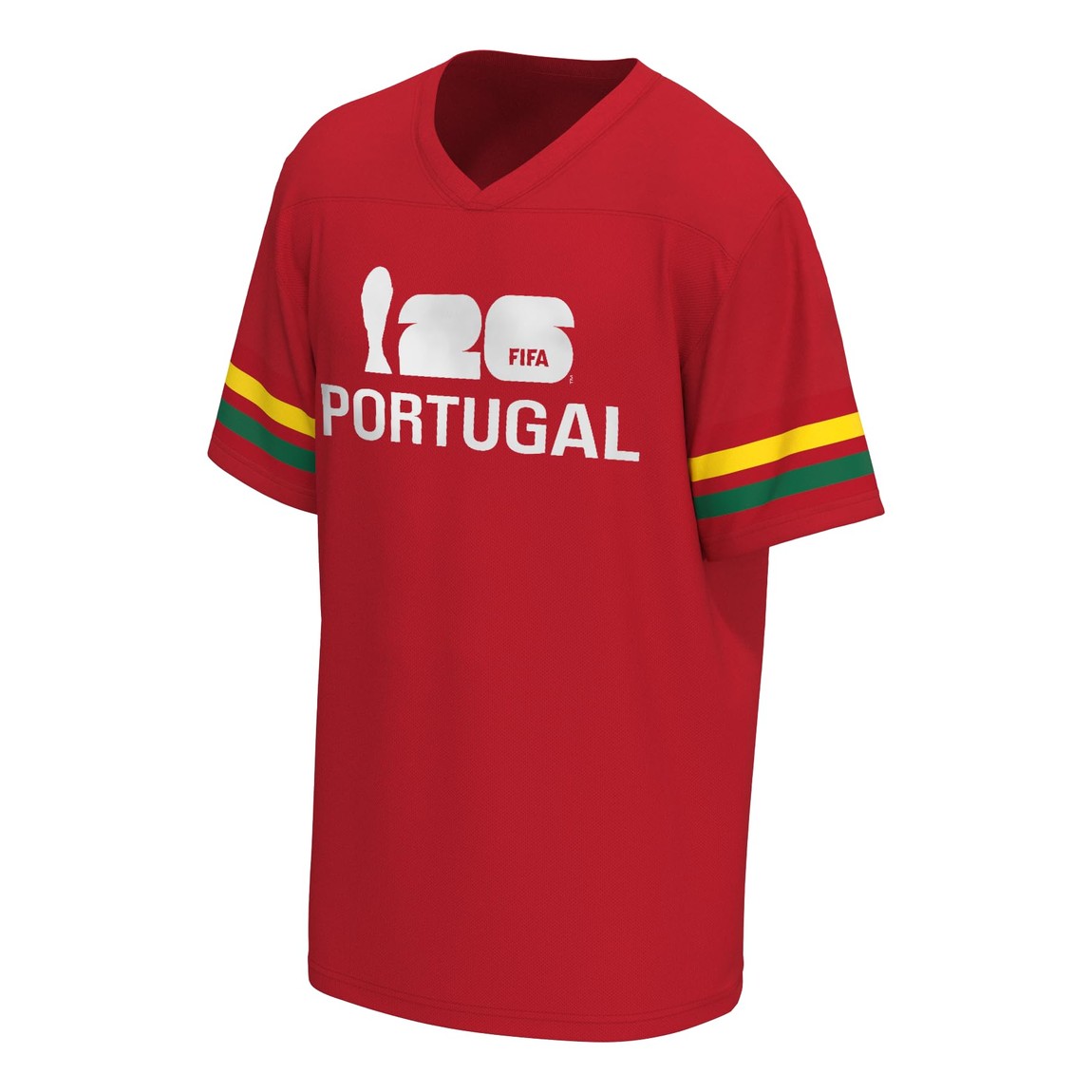 Outerstuff FIFA ワールドカップ 2026 ポルトガル Portugal Vネック フットボールジャージ Tシャツ 半袖 サッカー 応援グッズ