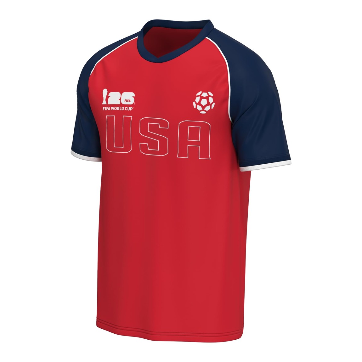 アウタースタッフ Outerstuff FIFA ワールドカップ 2026 アメリカ代表 USA サッカーシャツ ラグラン Tシャツ メッシュ トップス 半袖