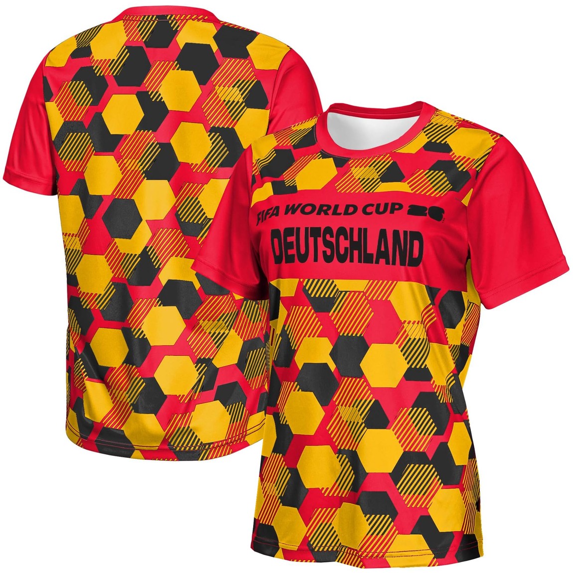 Outerstuff FIFAワールドカップ 2026 ドイツ代表 Germany 半袖 パフォーマンス ジャージ Tシャツ レディース サッカー 公式ライセンス ホワイト