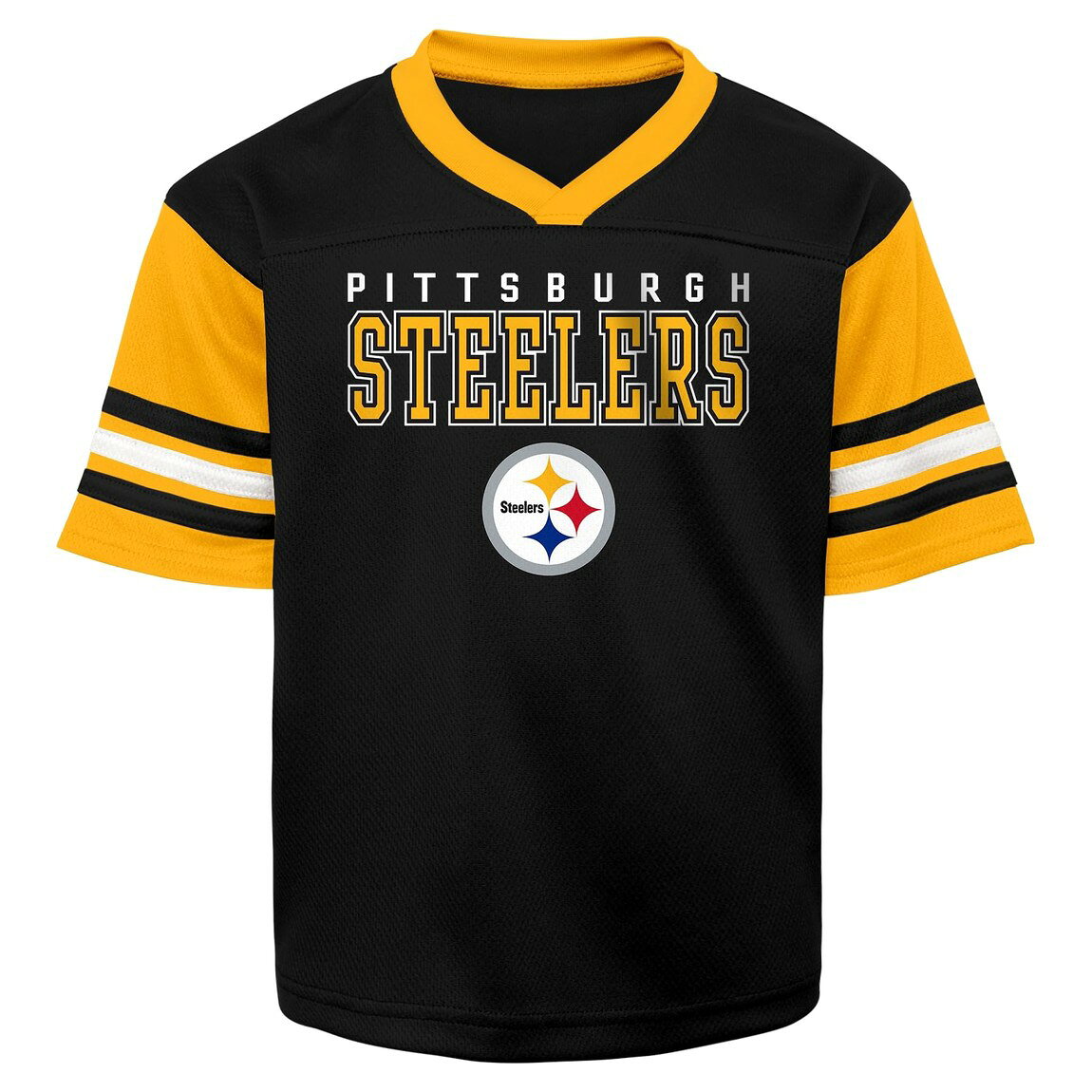 Outerstuff NFL ピッツバーグ・スティーラーズ Pittsburgh Steelers Tシャツ ジャージ ユース キッズ 半袖 チームロゴ