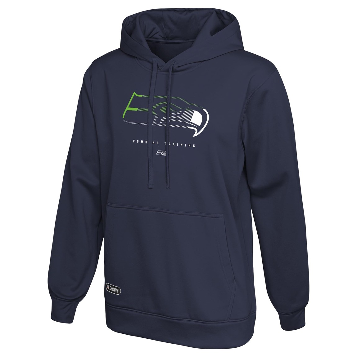 Outerstuff NFL シアトル・シーホークス Seattle Seahawks Watson ロゴ プルオーバー パフォーマンス フリース パーカー フーディ ネイビー
