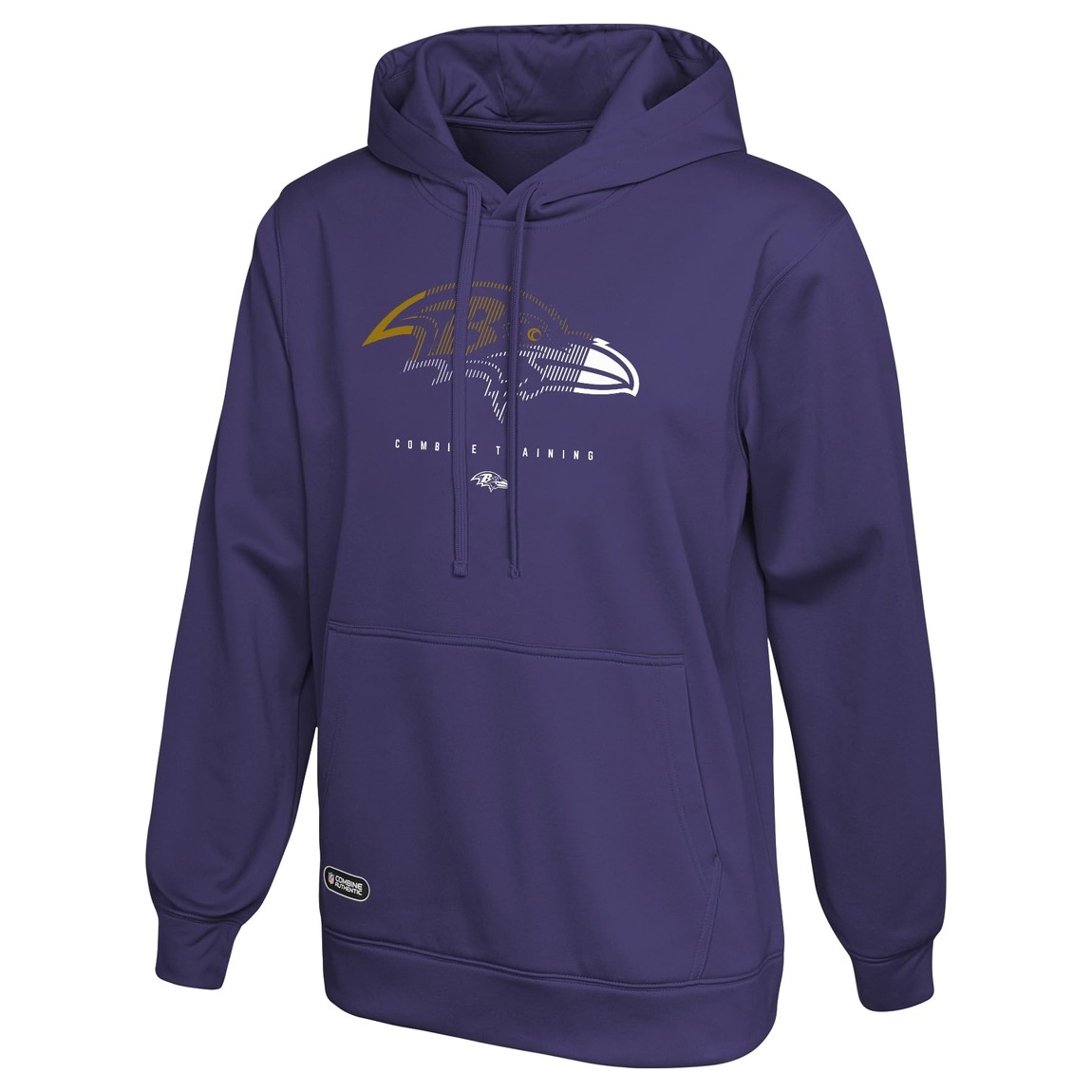 Outerstuff NFL ボルチモア・レイブンズ Baltimore Ravens パーカー フーディ プルオーバー ブラック パフォーマンス フリース ロゴ