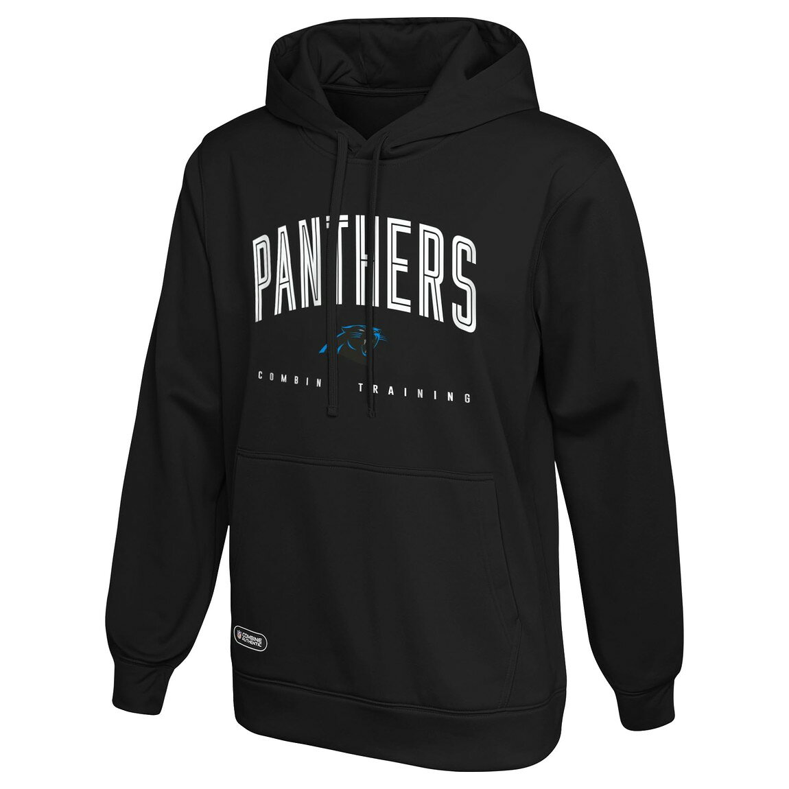 Outerstuff NFL カロライナ・パンサーズ Carolina Panthers プルオーバー パフォーマンス フリース フーディ パーカー ブラック ブルー アップフィールド ロゴ