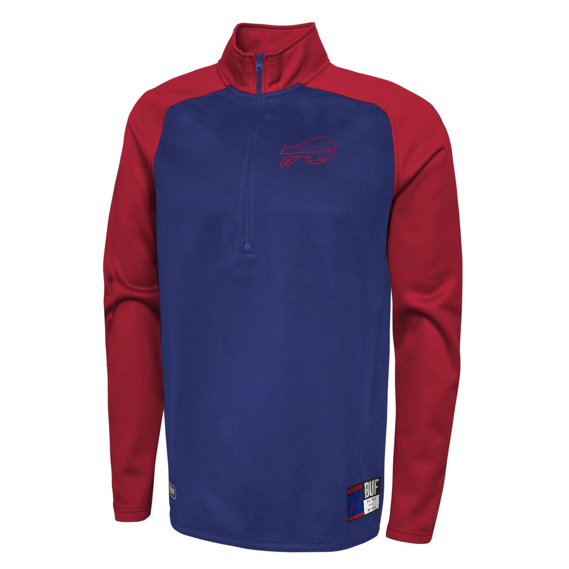 アウタースタッフ Outerstuff NFL バッファロー・ビルズ Buffalo Bills ハーフジップ プルオーバー フリース トップス ブルー トレーニングウェア