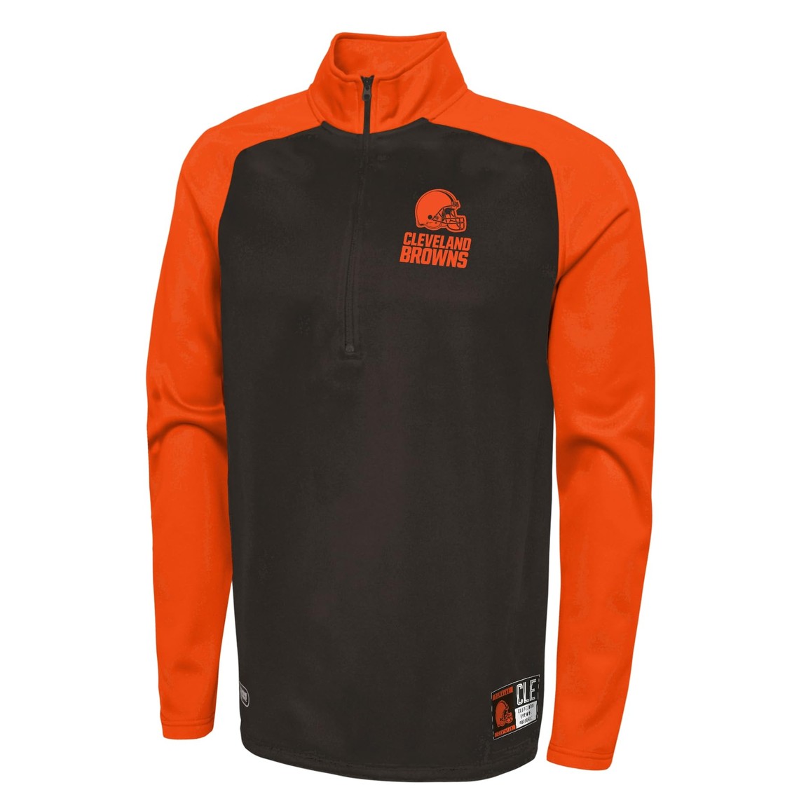 Outerstuff NFL クリーブランド・ブラウンズ Cleveland Browns 1/4ジップ プルオーバー フリース ジャケット ブラウン メンズ トレーニング
