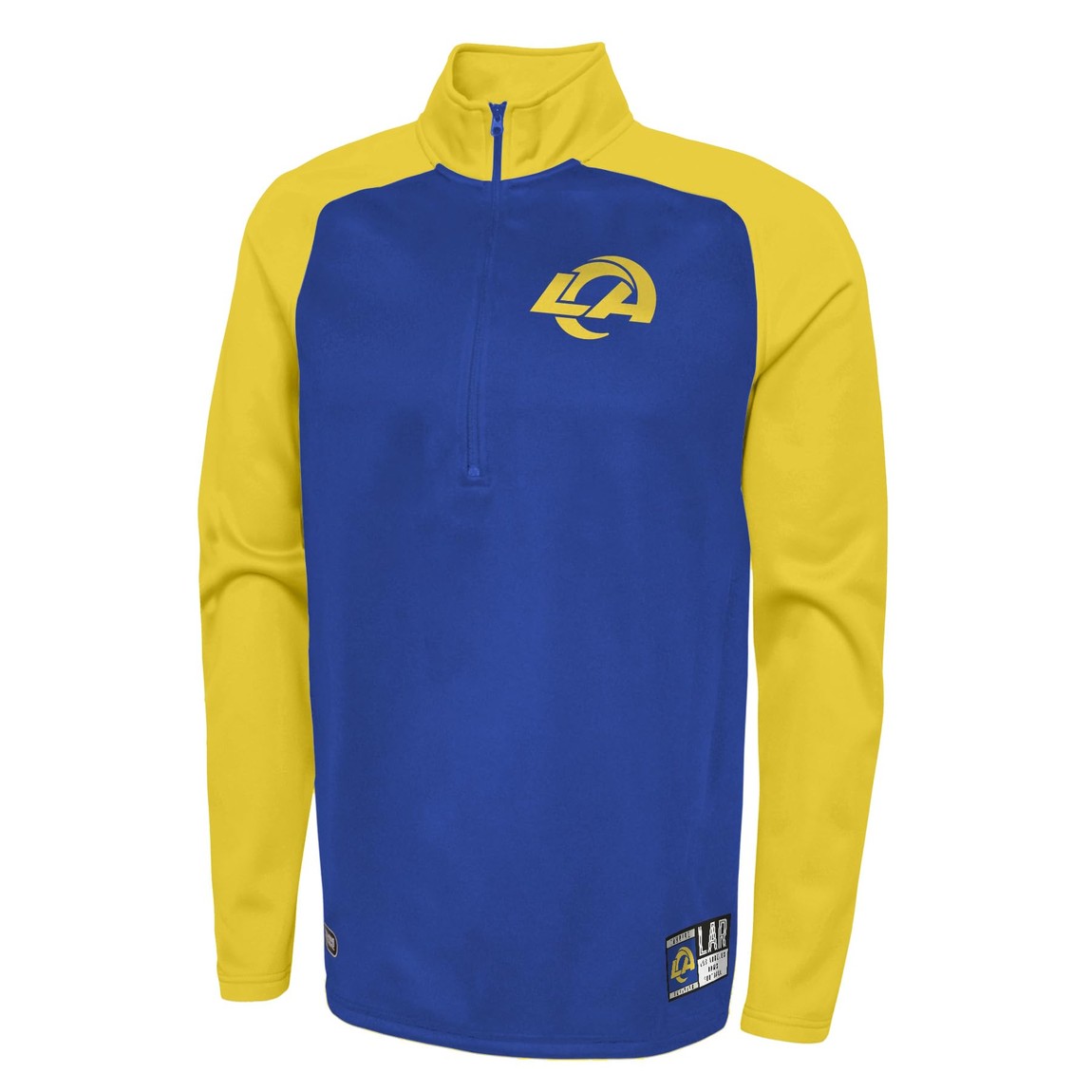 Outerstuff NFL ロサンゼルス・ラムズ Los Angeles Rams 1/4ジップ プルオーバー フリース トップス ネイビー ハーフジップ トレーニングウェア