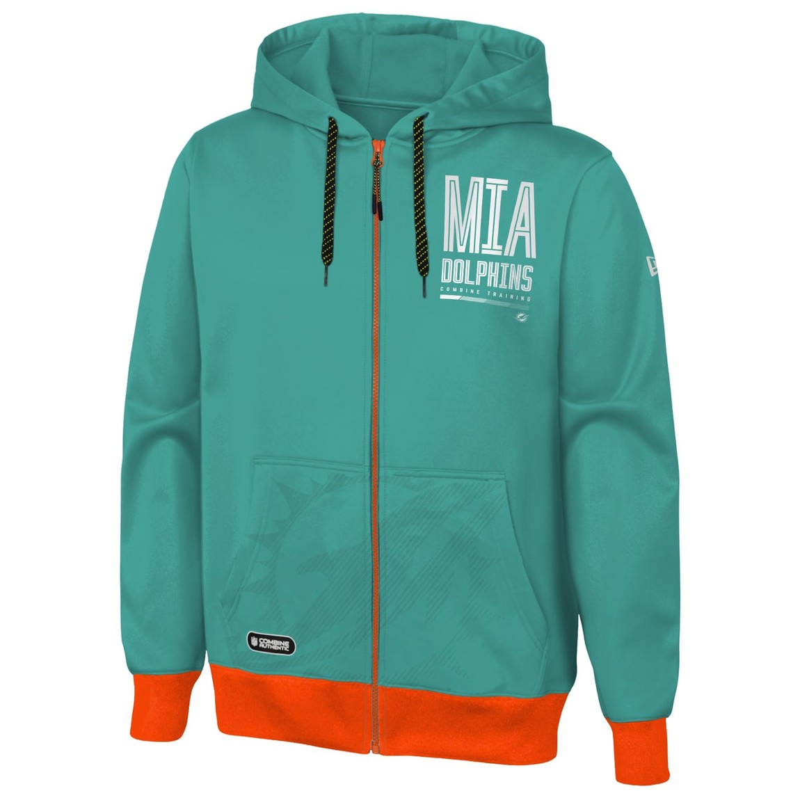 Outerstuff NFL マイアミ・ドルフィンズ Miami Dolphins フルジップ パーカー フーディ アクア パフォーマンス フリース メンズ