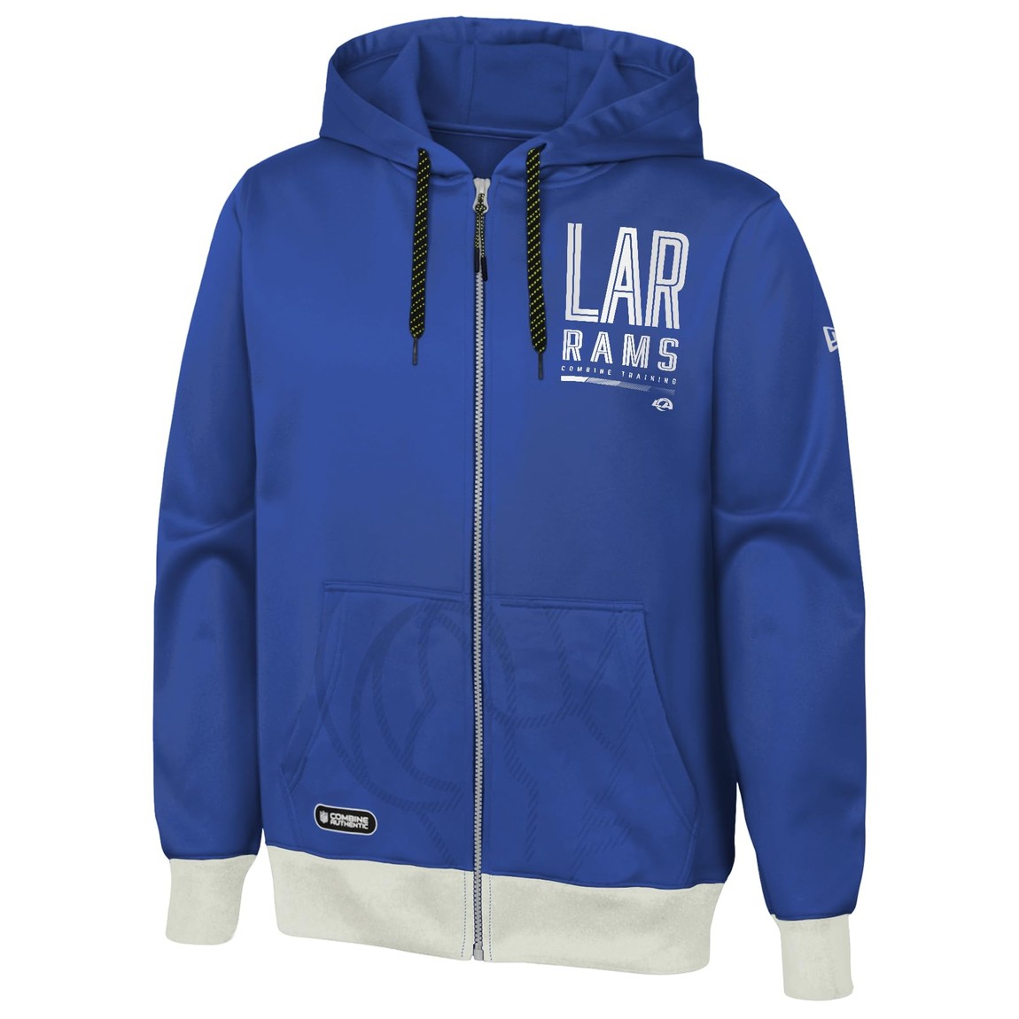 Outerstuff NFL ロサンゼルス・ラムズ Los Angeles Rams フルジップ パフォーマンス フリース パーカー フーディ ネイビー 長袖 メンズ
