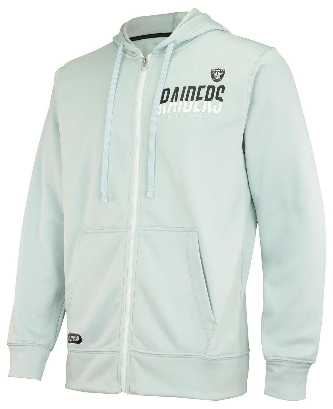 Outerstuff NFL ラスベガス・レイダース Las Vegas Raiders フルジップ パーカー フーディ フリース ブラック 公式ライセンス メンズ