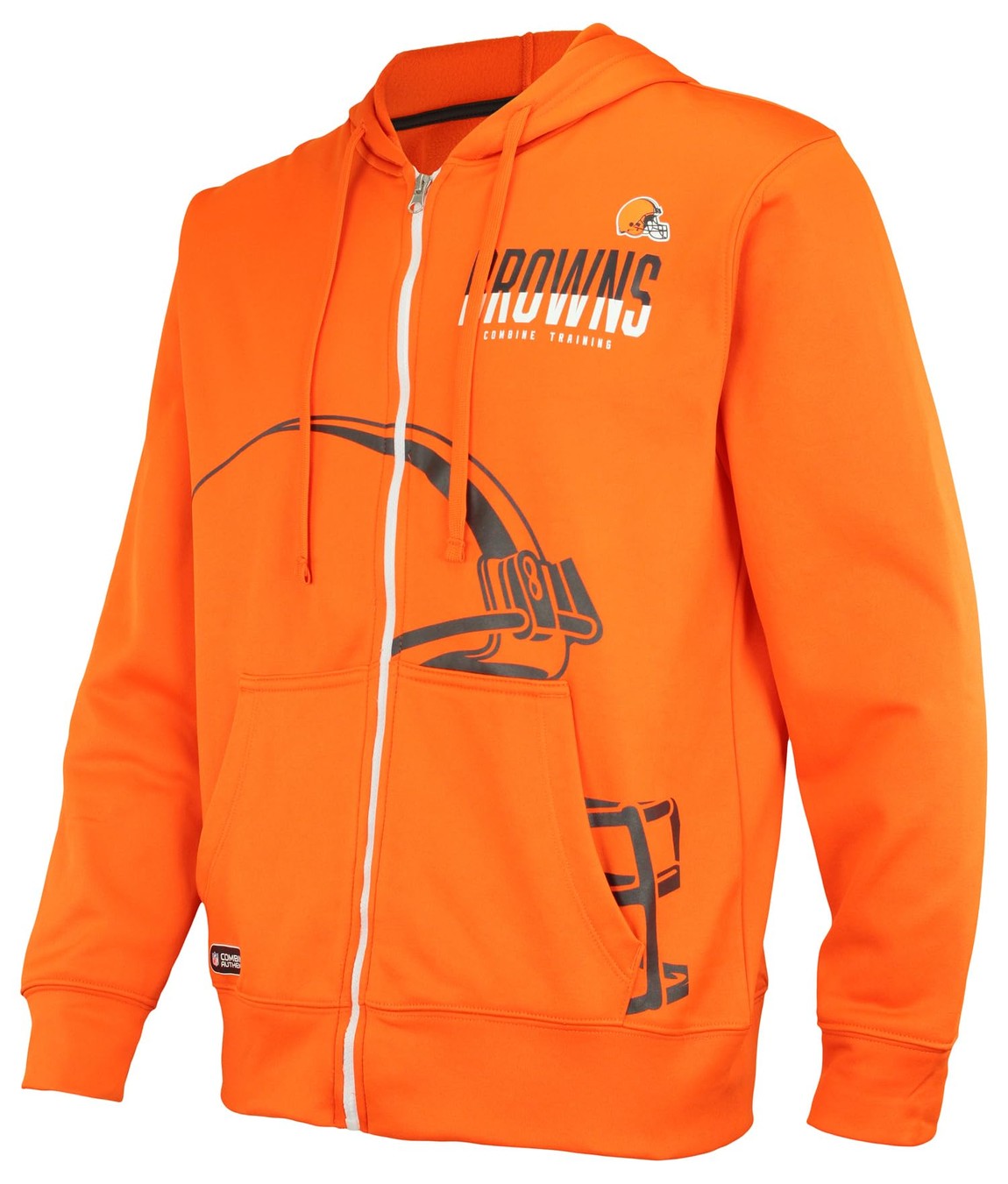 Outerstuff NFL クリーブランド・ブラウンズ Cleveland Browns フルジップ フーディ パーカー ブラウン オレンジ メンズ スウェット スポーツウェア