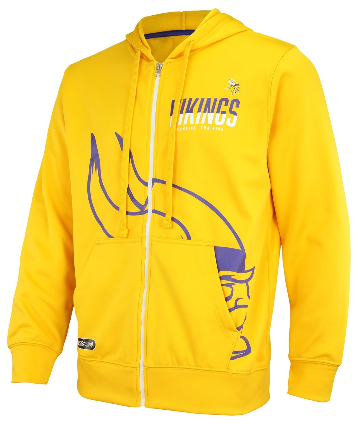 Outerstuff NFL ミネソタ・バイキングス Minnesota Vikings フルジップ パフォーマンス フリース フーディ パーカー パープル チームカラー メンズ