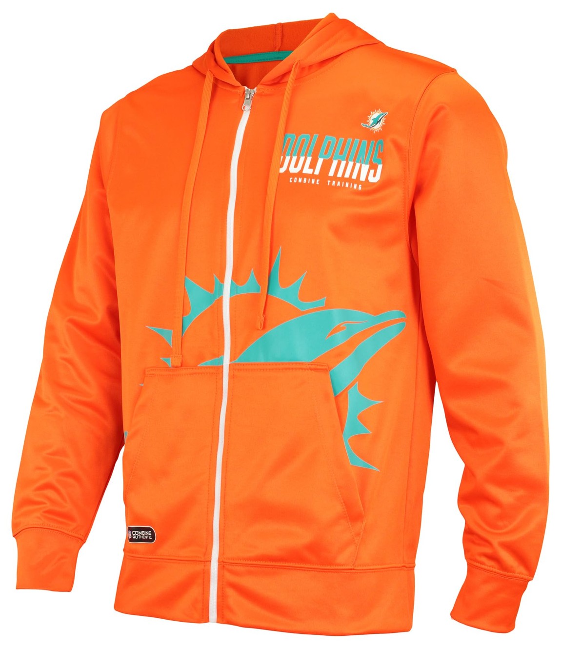 Outerstuff NFL マイアミ・ドルフィンズ Miami Dolphins フルジップ パフォーマンス フリース パーカー チームカラー フーディ スウェット メンズ スポーツ トレーニング